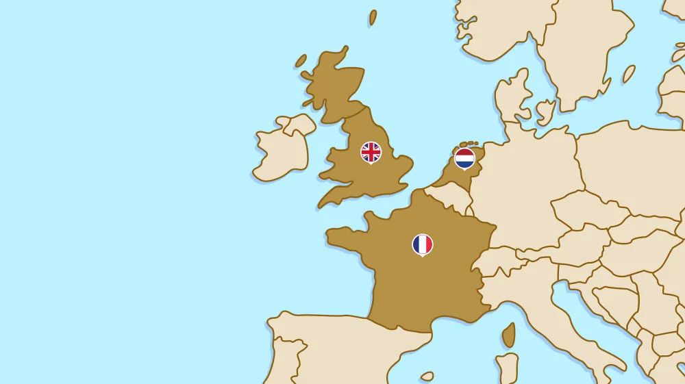 Chèques-cadeaux internationaux pour plusieurs pays