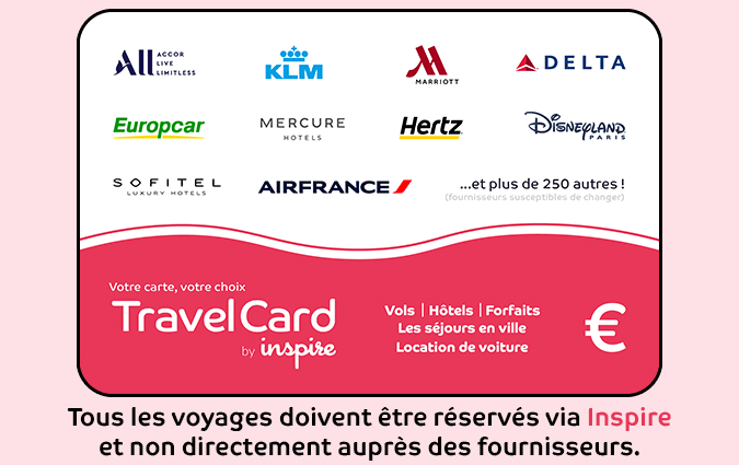 Carte cadeau Inspire Travel