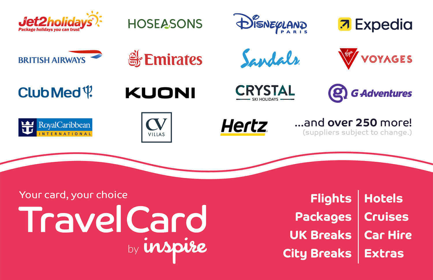 Carte cadeau Inspire Travel