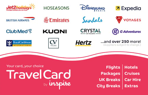 Carte cadeau Inspire Travel