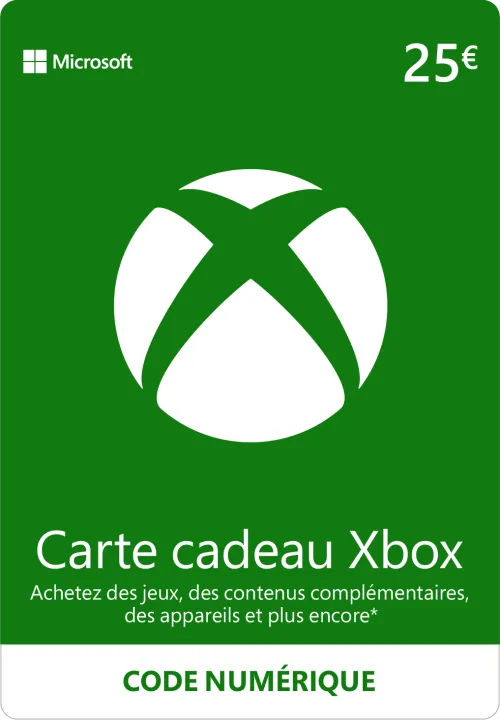 Carte cadeau Xbox Live €25
