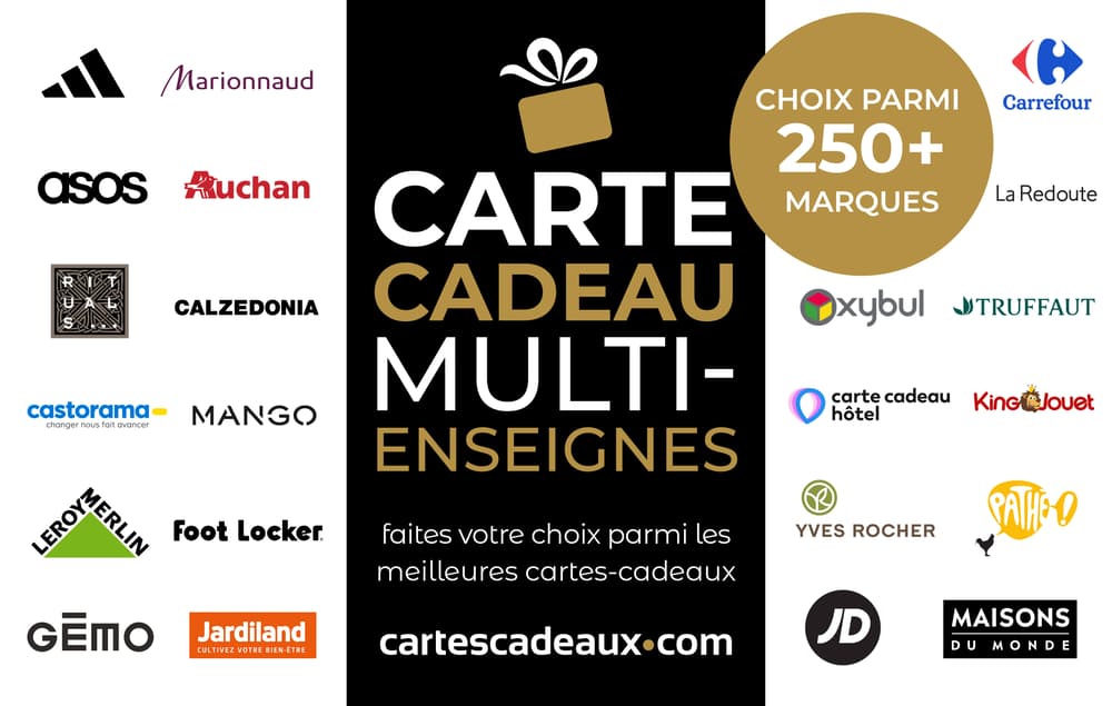 Carte cadeau Multi-Enseignes