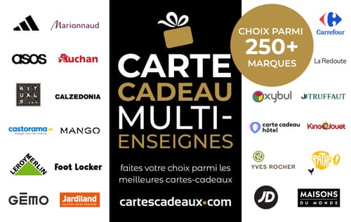 Carte cadeau Multi-Enseignes