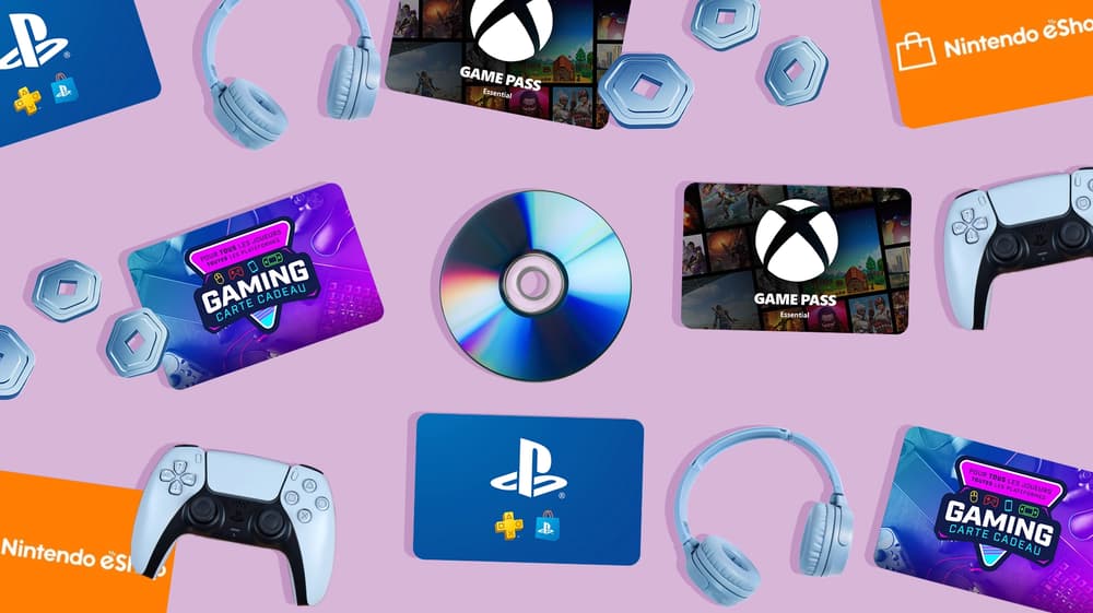 Les meilleures cartes cadeaux gaming