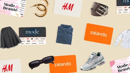 Les meilleures cartes cadeaux mode